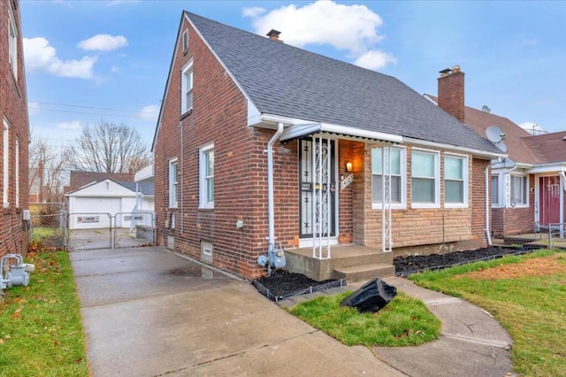 view of bungalow-style house