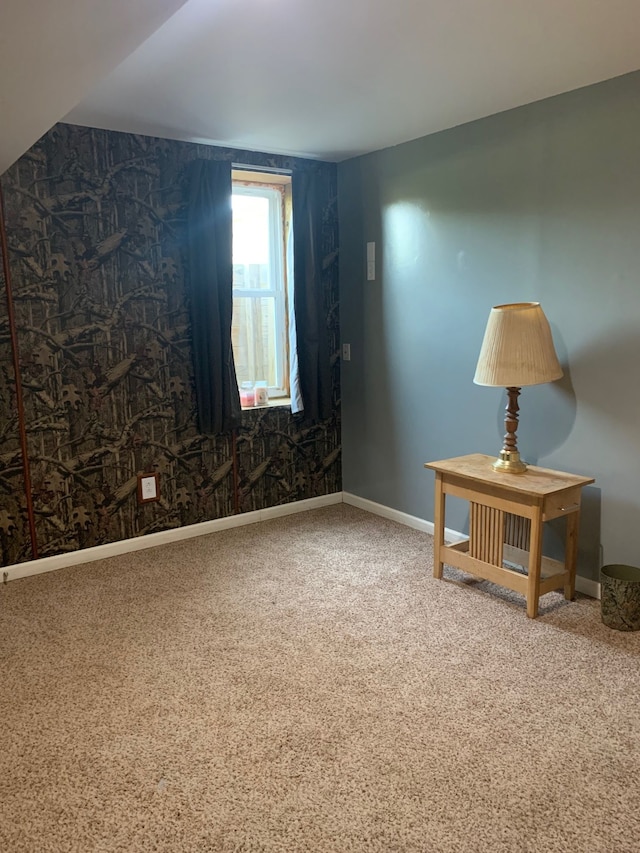 spare room with carpet