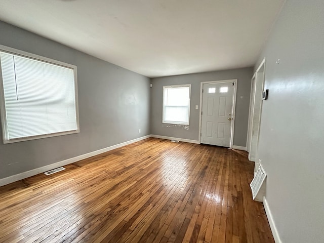 foyer featuring wood-type flooring