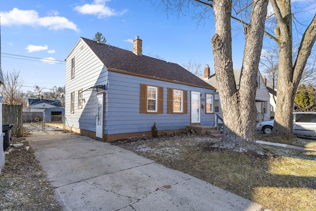 view of bungalow-style house