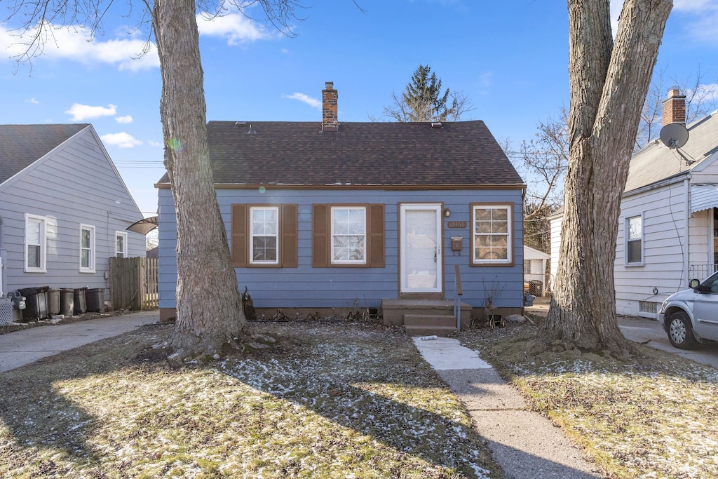 view of bungalow-style home