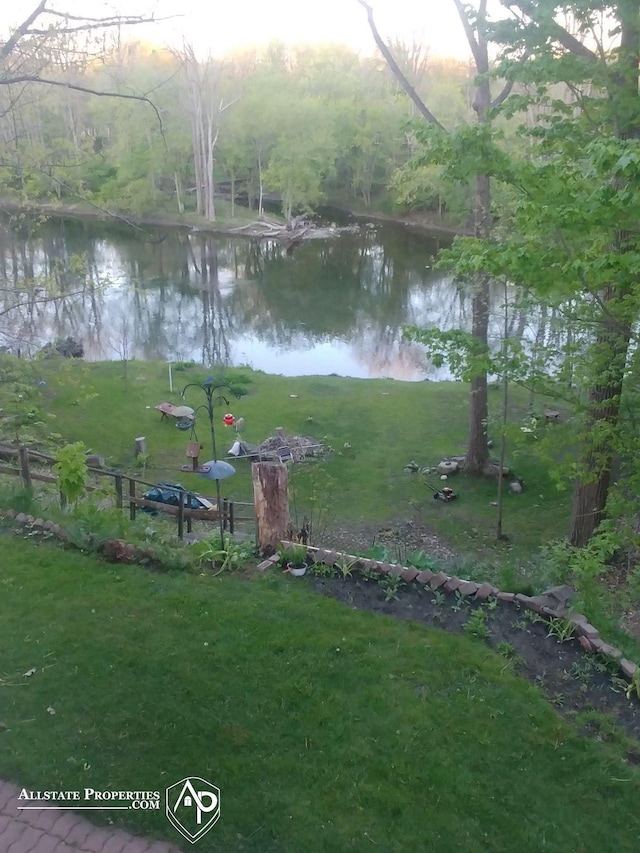 view of water feature