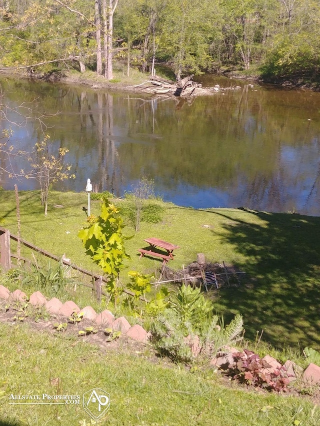 view of water feature