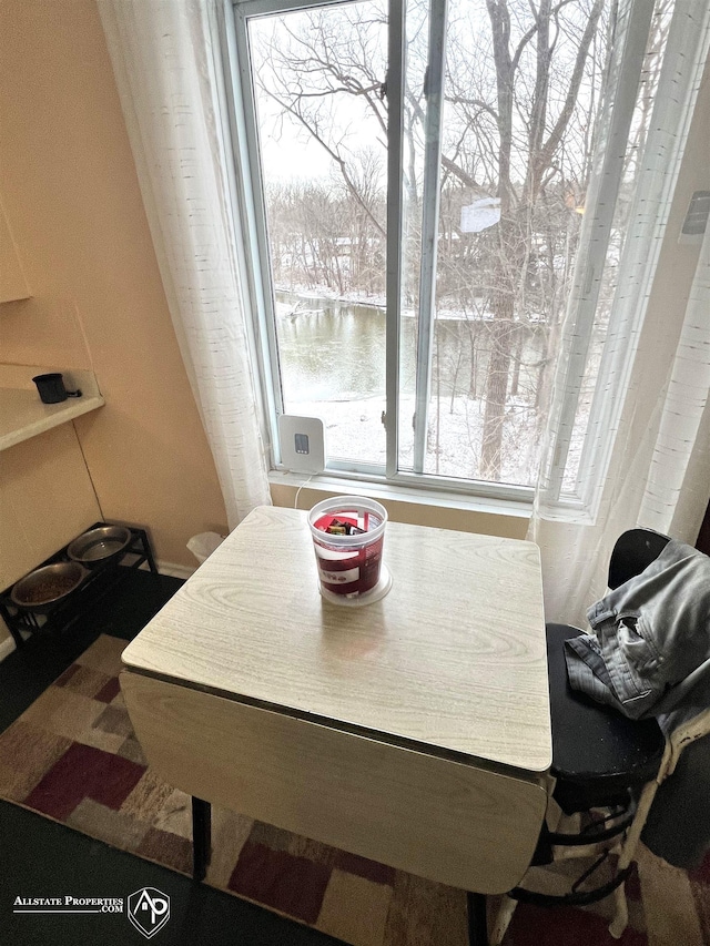 view of dining area