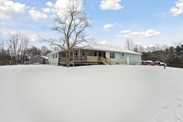 view of manufactured / mobile home