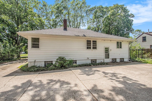 back of property featuring a patio area