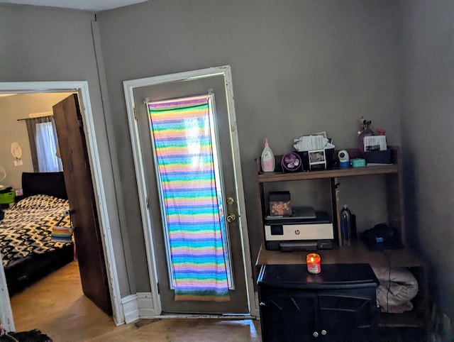 interior details featuring hardwood / wood-style floors