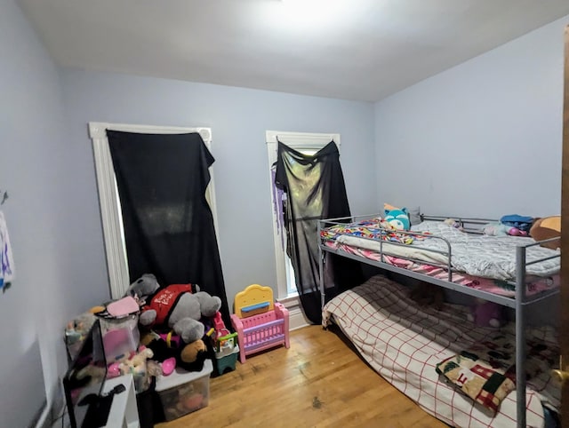 bedroom featuring hardwood / wood-style floors