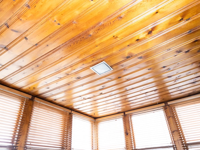 room details featuring wood ceiling