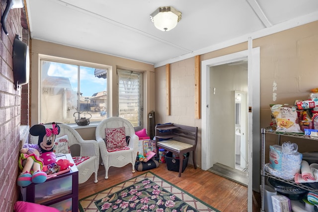 interior space featuring hardwood / wood-style floors