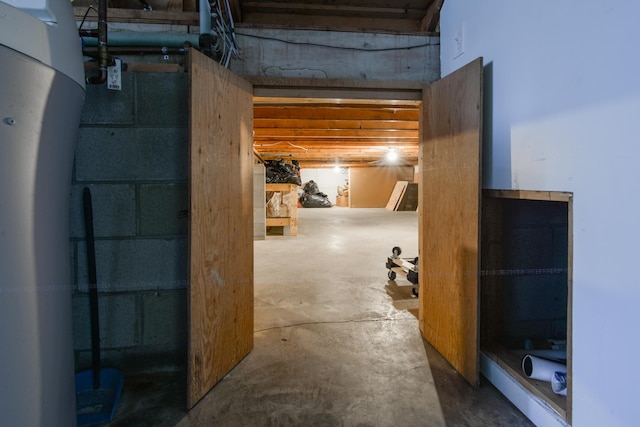 view of basement