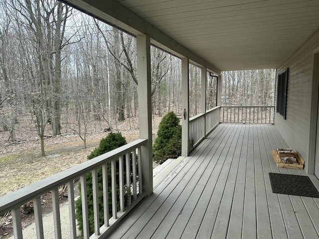 4714 N Lincoln Rd, Ludington, MI 49431 - deck featuring covered porch