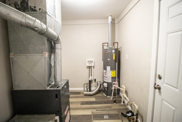 utilities with heating unit and water heater