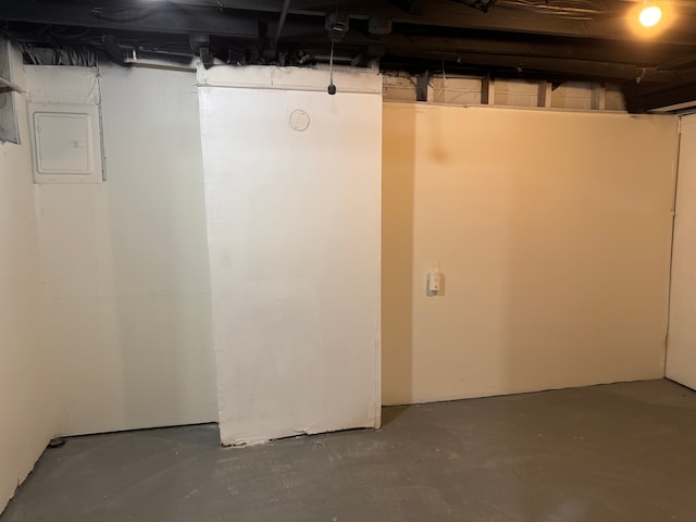 view of basement