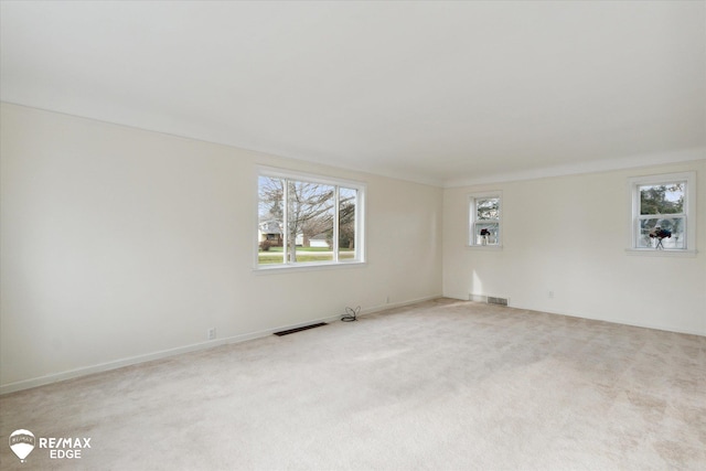 view of carpeted empty room