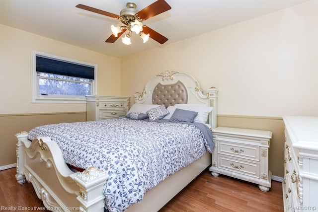 8268 Doncaster Dr, Sterling Heights, MI 48312 - bedroom with wood finished floors and ceiling fan