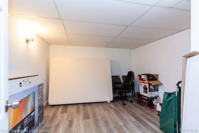 8268 Doncaster Dr, Sterling Heights, MI 48312 - office space with a drop ceiling and wood finished floors