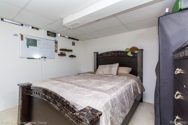 8268 Doncaster Dr, Sterling Heights, MI 48312 - bedroom featuring a paneled ceiling and carpet