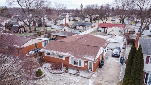 birds eye view of property