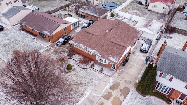 8268 Doncaster Dr, Sterling Heights, MI 48312 - aerial perspective of suburban area