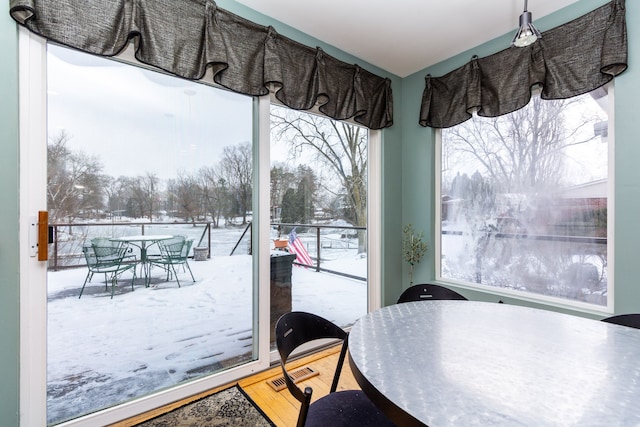 view of dining room