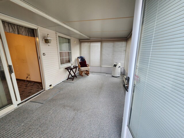 view of sunroom