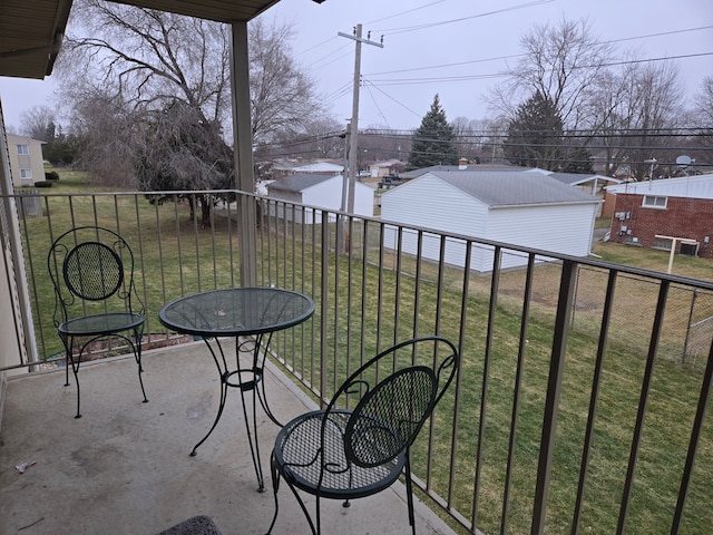 view of balcony