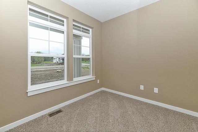 view of carpeted empty room