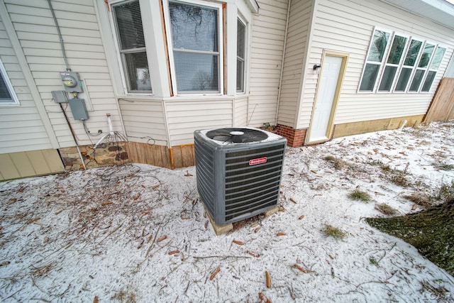 exterior details featuring central air condition unit