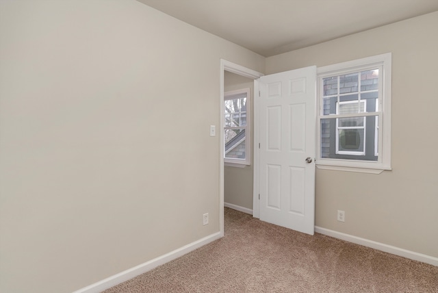 view of carpeted empty room