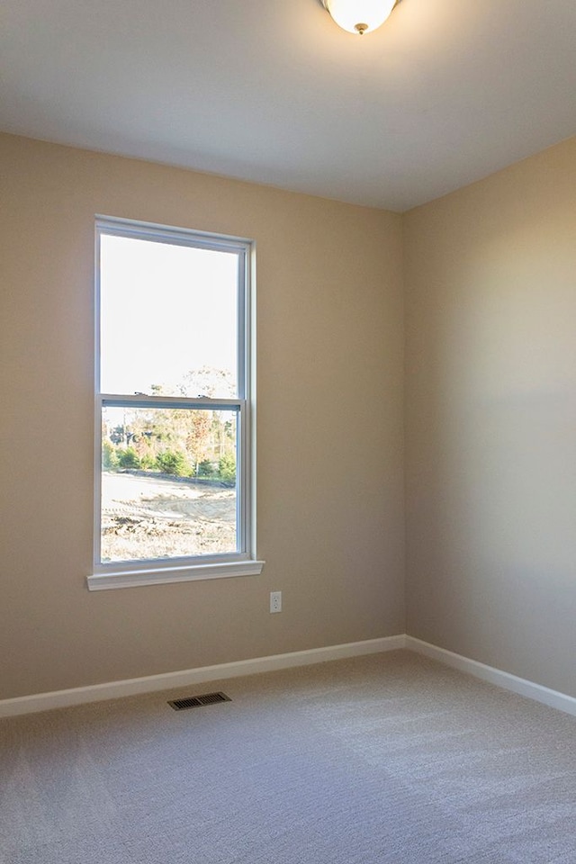 view of carpeted empty room