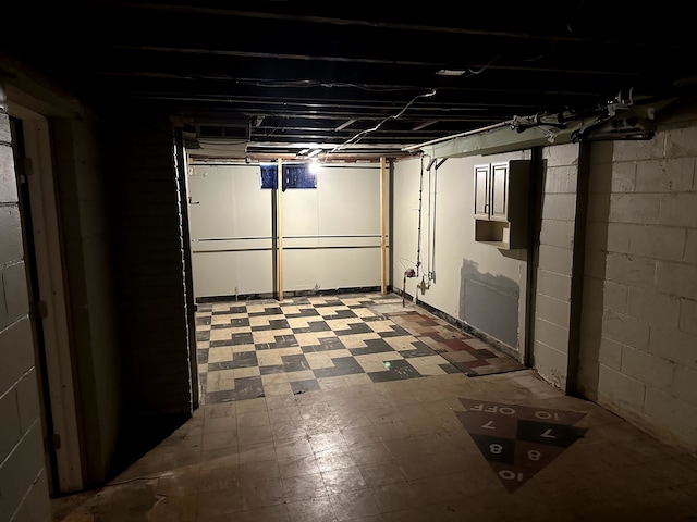 view of basement