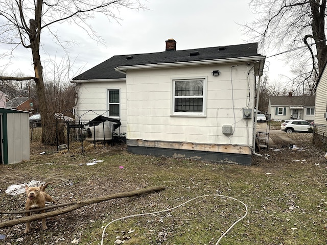 view of back of property