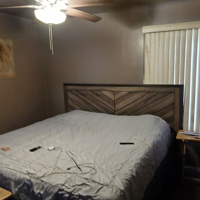 bedroom with ceiling fan