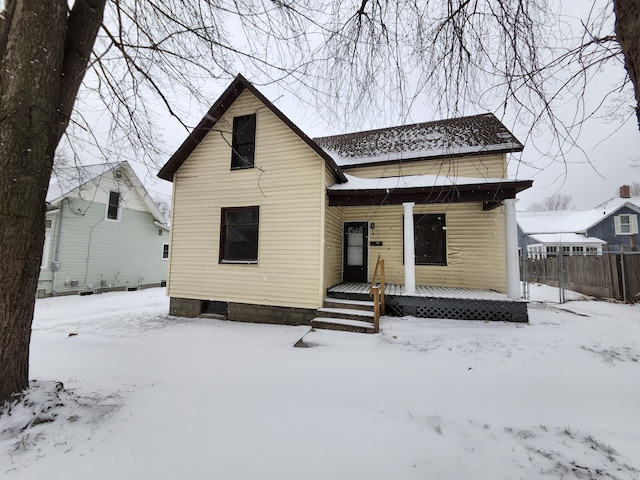 view of bungalow-style house