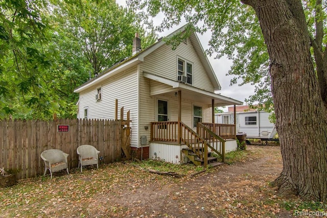 exterior space featuring a porch