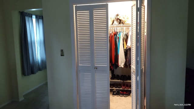 view of closet