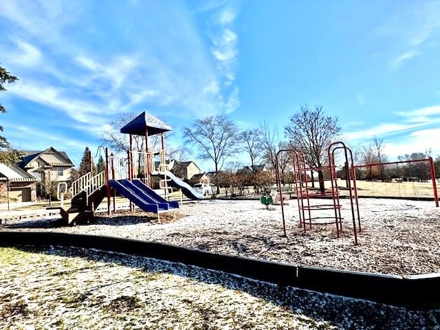 view of jungle gym