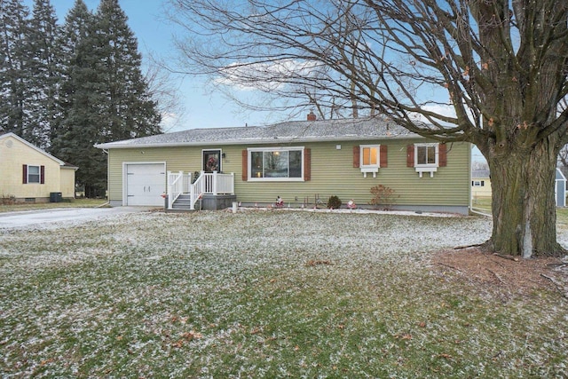 ranch-style house with a garage