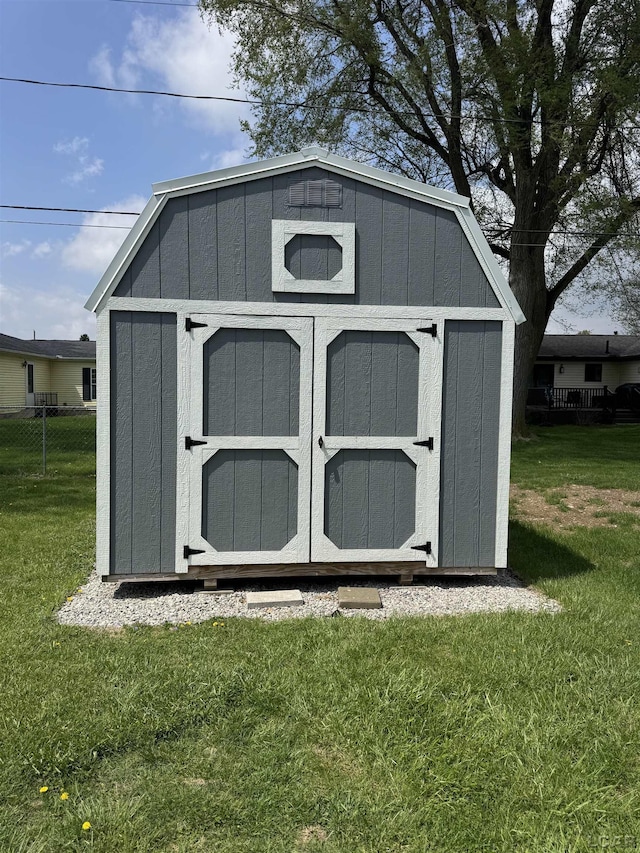 view of shed