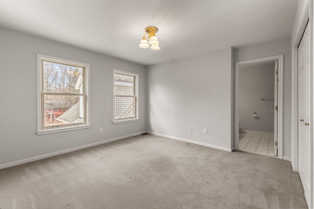 view of carpeted empty room