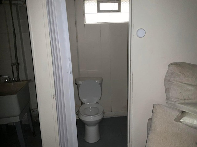 bathroom with toilet and sink