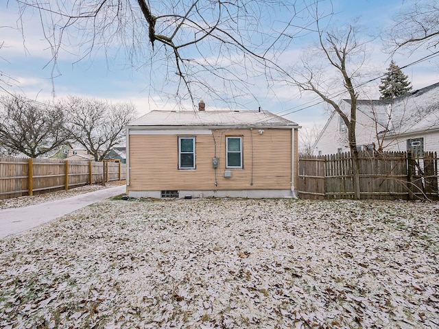 view of back of property