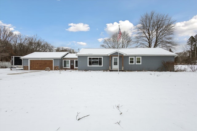 ranch-style house with a garage