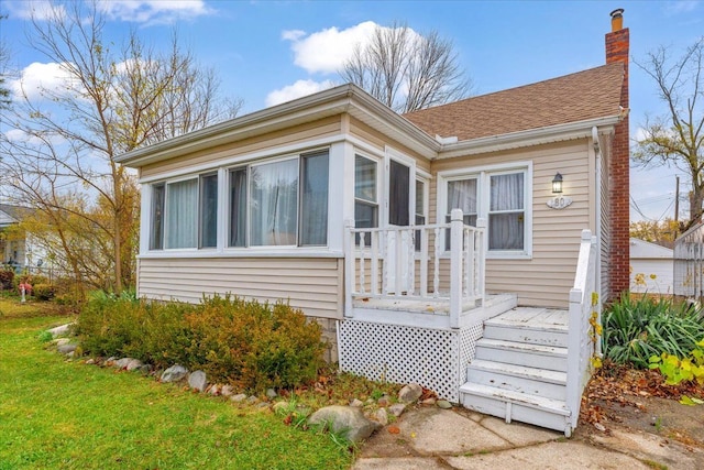 view of bungalow-style home