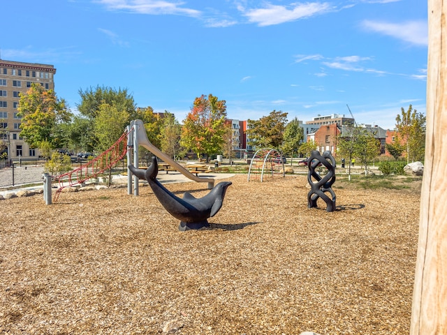 view of play area