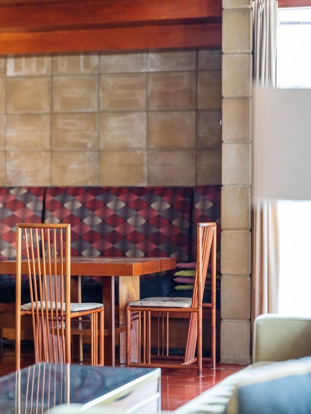 view of unfurnished dining area