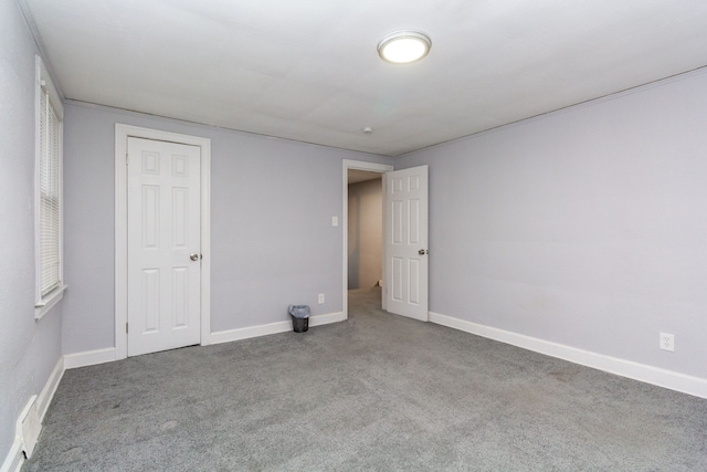 view of carpeted empty room