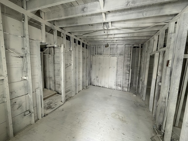 view of basement