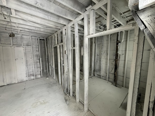 view of basement